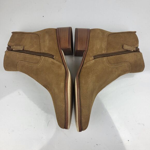 Cole Haan Naia Women's Booties Pointed Toe Block Heel Brown Size 7.5 US - Picture 8 of 10